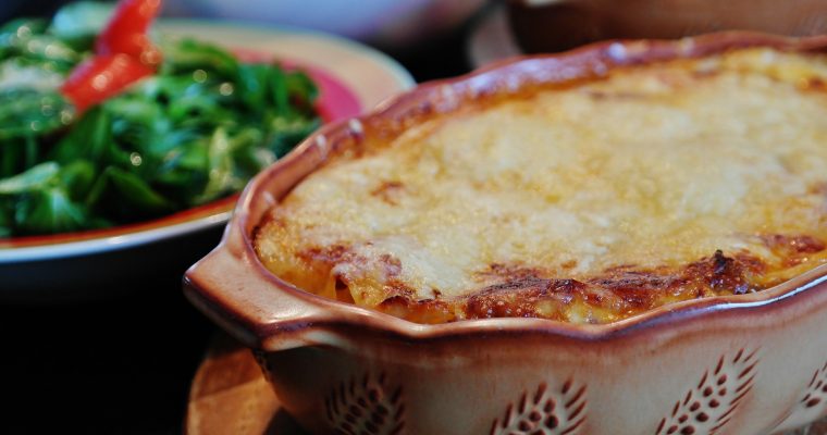 Lasagne mit Spinat und Räucherlachs