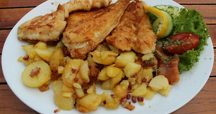 Bratkartoffelauflauf mit Schnitzel