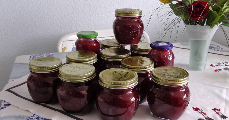 Weihnachtliche Glüh – Kirsch – Marmelade