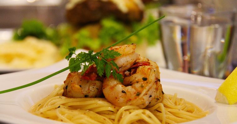 Spaghetti mit scharfer Garnelen – Sahne – Soße